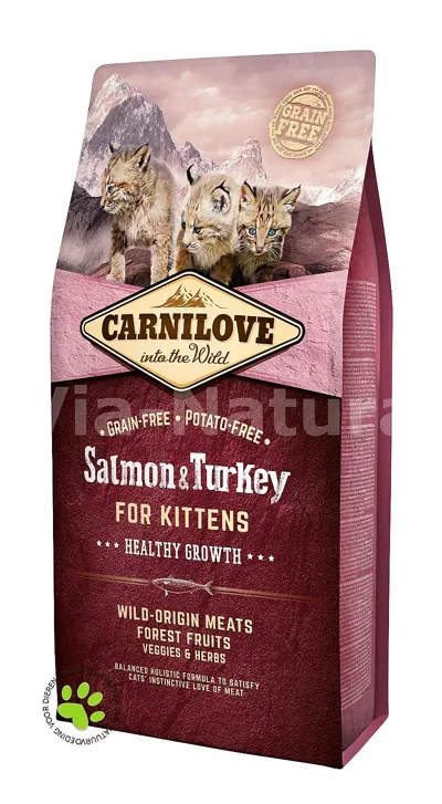 CARNILOVE SALMON & TURKEY KITTEN 6 KG